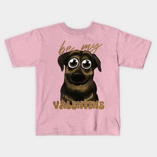 Be my VALENTINE cute dog Kids T-Shirt